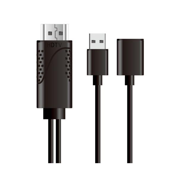 ���{�g���X�g�e�N�m���W�[ iPhone HDMI�~���[�����O�P�[�u�� �u���b�N IPHDMI-BK ����s�� ���[����