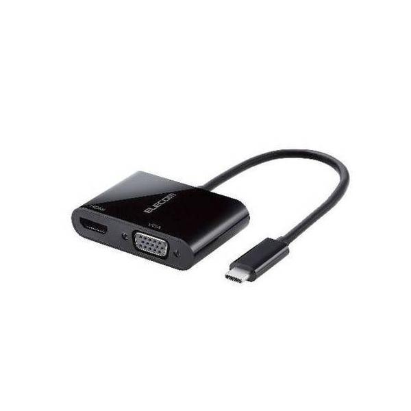 elecom GR Type-CfϊA_v^/TypeC-HDMI&amp;VGA/ubN AD-CHDMIVGABK s
