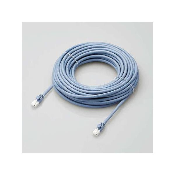elecom GR LANP[u/CAT6AΉ/EU RoHSwߏ/ܐ܂h~/ȈՃpbP[Wdl/15m//u[ LD-GPAT/BU15/RS s