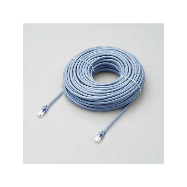 elecom GR LANP[u/CAT6AΉ/EU RoHSwߏ/ܐ܂h~/ȈՃpbP[Wdl/30m//u[ LD-GPAT/BU30/RS s