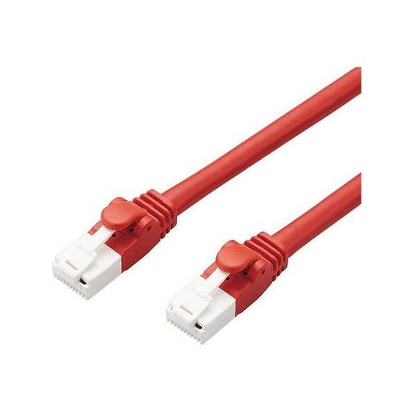 elecom �G���R�� LAN�P�[�u��/CAT6A�Ή�/EU RoHS�w�ߏ���/�ܐ܂�h�~/�ȈՃp�b�P�[�W�d�l/1m/������/���b�h LD-GPAT/RD1/RS ����s�� ���[����