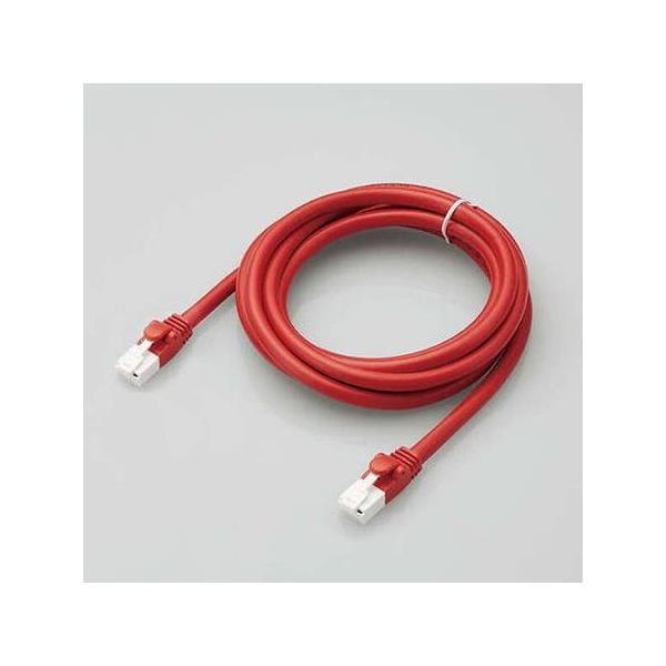 elecom GR LANP[u/CAT6AΉ/EU RoHSwߏ/ܐ܂h~/ȈՃpbP[Wdl/2m//bh LD-GPAT/RD2/RS s [