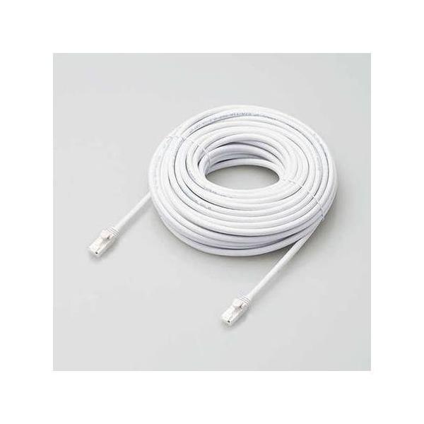 elecom GR LANP[u/CAT6AΉ/EU RoHSwߏ/ܐ܂h~/ȈՃpbP[Wdl/20m//zCg LD-GPAT/WH20/RS s