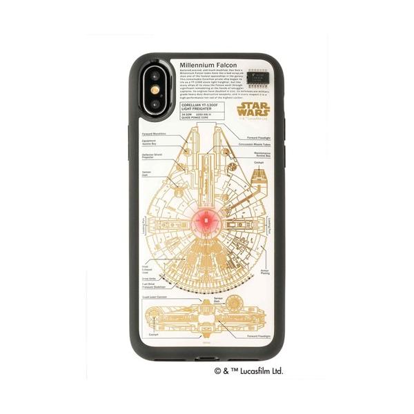 STAR WARS X^[ EH[Y ObYRNV FLASH M-FALCON A[g iPhone XP[X  F10W X}[gtH ^ubg s