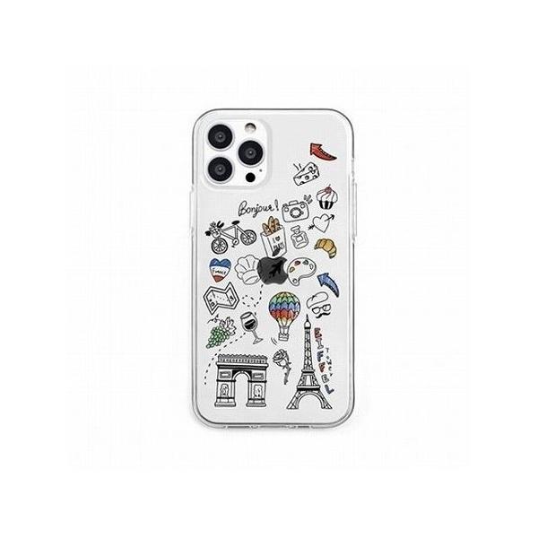 dparks �\�t�g�N���A�P�[�X for iPhone 13 Pro I LOVE PARIS DS21186i13P ����s�� ���[����