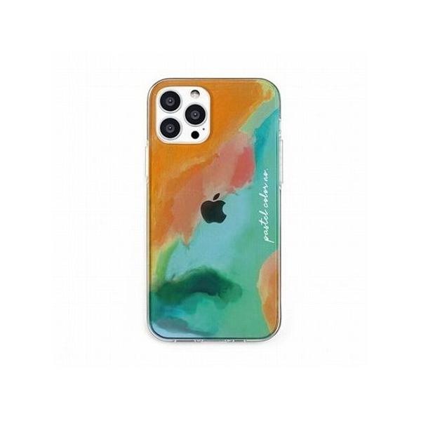 dparks \tgNAP[X iPhone 13 Pro Max Pastel color OrangeGreen DS21208i13PM s [