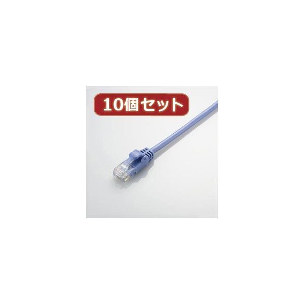 10�Z�b�g �G���R�� Gigabit ���炩LAN�P�[�u�� Cat6���� LD-GPY/BU1X10 LD-GPY/BU1X10 �p�\�R�� �G���R��