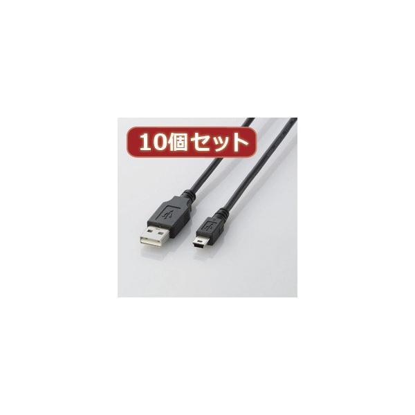 10�Z�b�g �G���R�� USB2.0�P�[�u�� mini-B�^�C�v U2C-M10BKX10 U2C-M10BKX10 �p�\�R�� �G���R��
