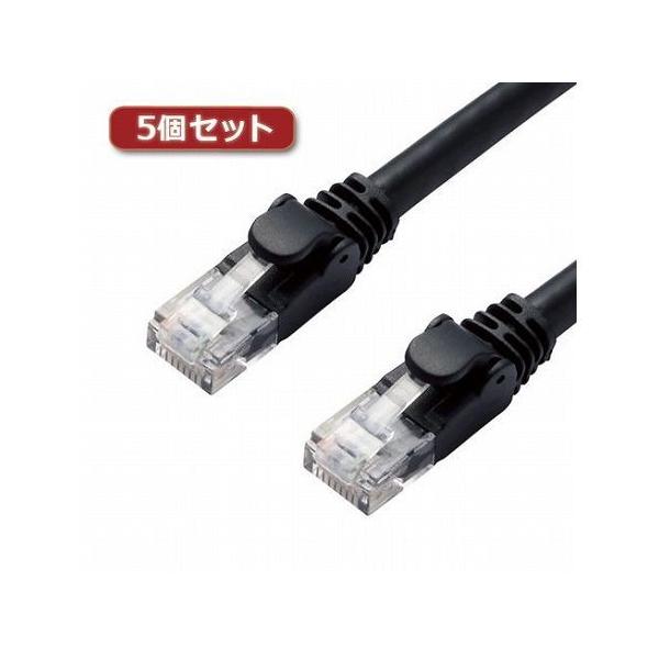 5�Z�b�g�G���R�� LAN�P�[�u��/CAT6A/�X�^���_�[�h/10m/�u���b�N LD-GPA/BK10X5 ����s��