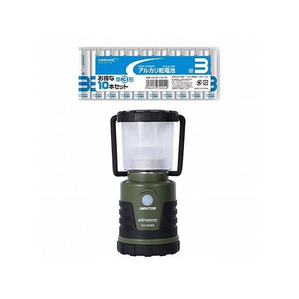 GENTOS Exploler LED^ + AJdr P3`10{pbNZbg EX-334D+HDLR6/1.5V10P s