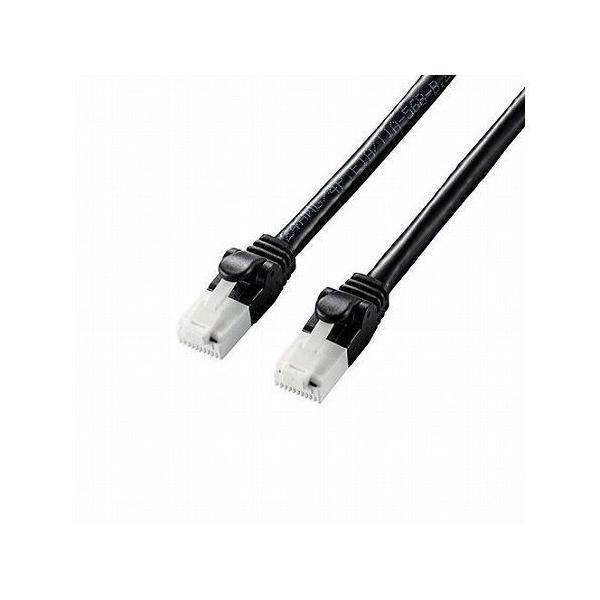 5�Z�b�g�G���R�� LAN�P�[�u��/CAT6A/�ܐ܂�h�~/10m/�u���b�N LD-GPAT/BK100X5 ����s��