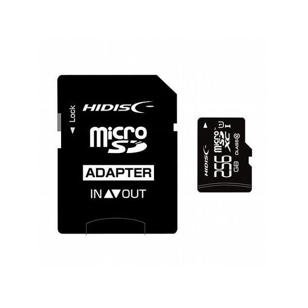 HIDISC microSDXCJ[h 256GB CLASS10 UHS-1Ή SDϊA_v^t HDMCSDX256GCL10UIJP3 s [