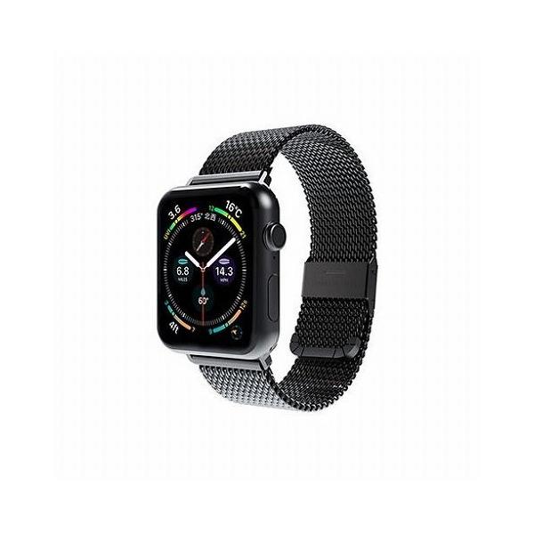 miak CLIP MESH BAND for Apple Watch 41 40 38mm �u���b�N SMAMA-W3840BK ����s�� ���[����