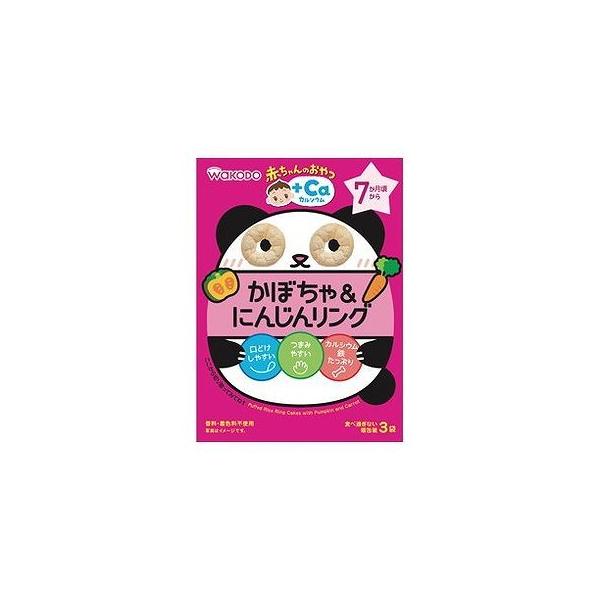 他サイト： 赤ちゃんのおやつ+Caカルシウムかぼちゃ&amp;にんじんリング 4g×3袋 012519157の商品画像