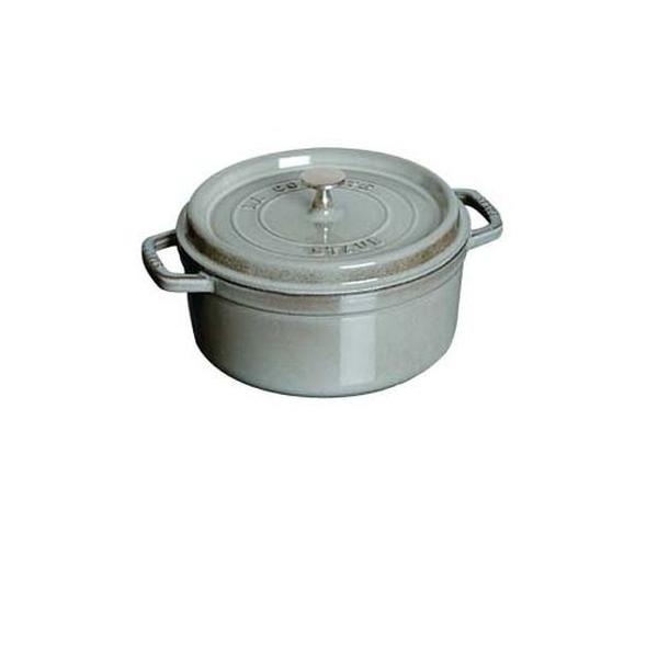 K◆STAUB ストウブ・ラ・ココット ほうろう鍋 グレー 16cm ストウブ ピコ ココット ラウンド 16cm [グレー] (鍋) 価格比較