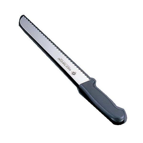 青木刃物製作所 堺孝行 PC柄パン切ナイフ(波刃) 250mm (包丁) 価格比較