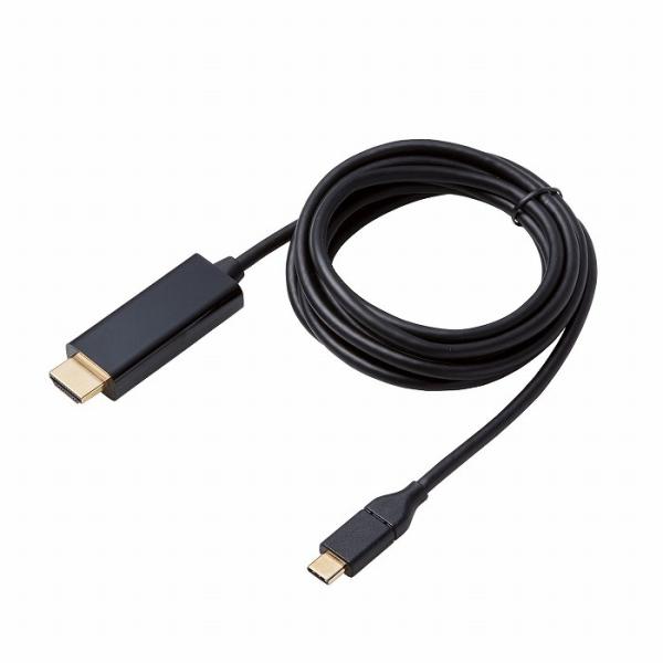 GR ϊP[u Type-C-HDMI 2.0m ubN CAC-CHDMI20BK s