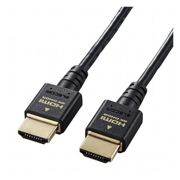 �G���R�� ELECOM HDMI �P�[�u�� HDMI2.1 �E���g���n�C�X�s�[�h �X���� 8K4K�Ή� 2m �u���b�N DH-HD21ES20BK ����s��