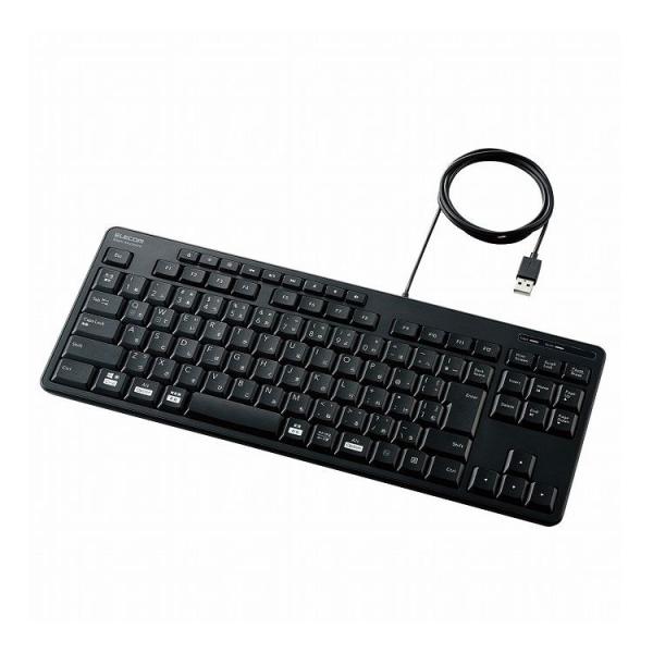 �L�[�{�[�h �L�� USB�ڑ� �e���L�[���X �É� �R�� �u���b�N TK-FCM113SKBK �G���R�� ����s��