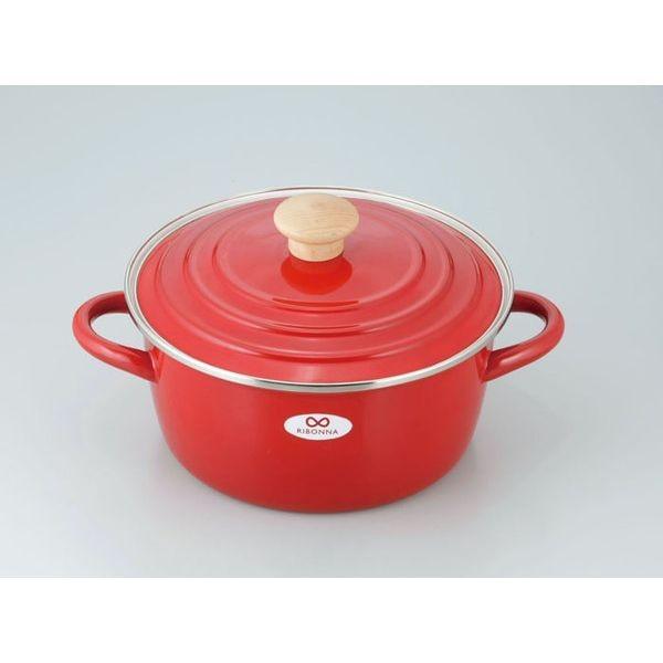 和平フレイズ・ホーロー両手鍋 リボンナ