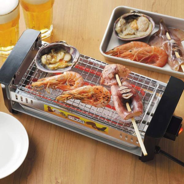 他サイト： タマハシ 電気網焼き器 アミ焼大将 ワイド タコ焼きプレート付き AYT-03 たこ焼き器 卓上 焼き鳥 網焼き 電気アミ焼き機の商品画像