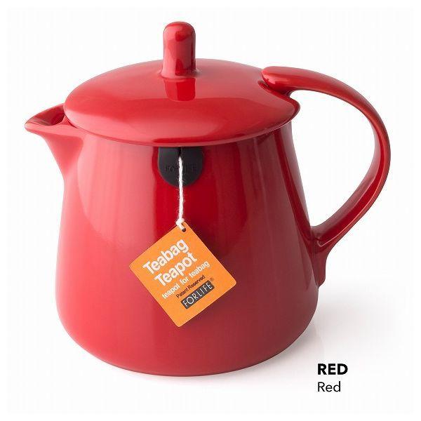 ティーバッグ ティーポット Teabag Teapot レッド 赤 FOR LIFE フォーライフ