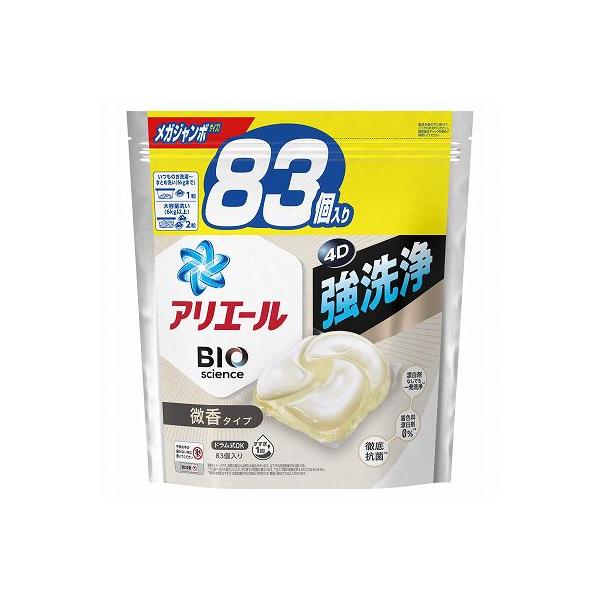 単品8個セット アリエールジェルボール4D微香つめかえメガジャンボサイズ まとめ買い 代引不可