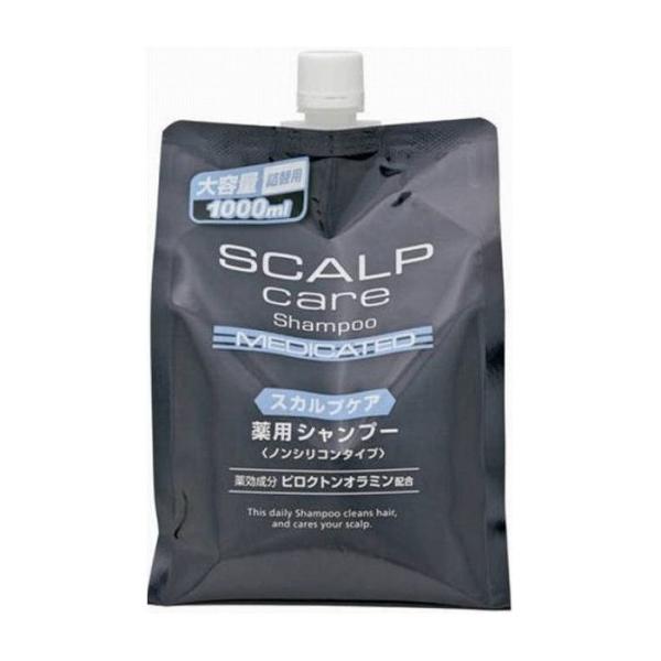 熊野油脂 スカルプケア 薬用シャンプー 1000ml 詰め替え用 (シャンプー