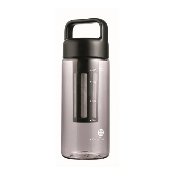 WB-05K ストレーナー付ウォーターボトル500ml ブラック 代引不可
