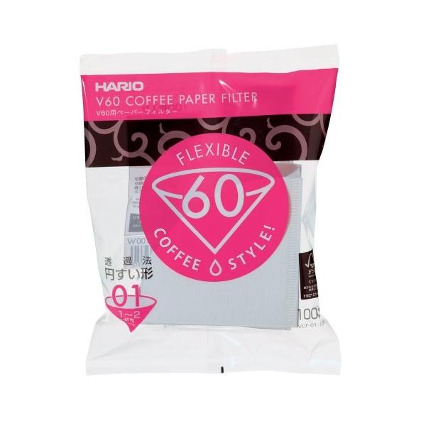 HARIO nI V60py[p[tB^[ 01W 1-2tp 100 VCF-01-100W