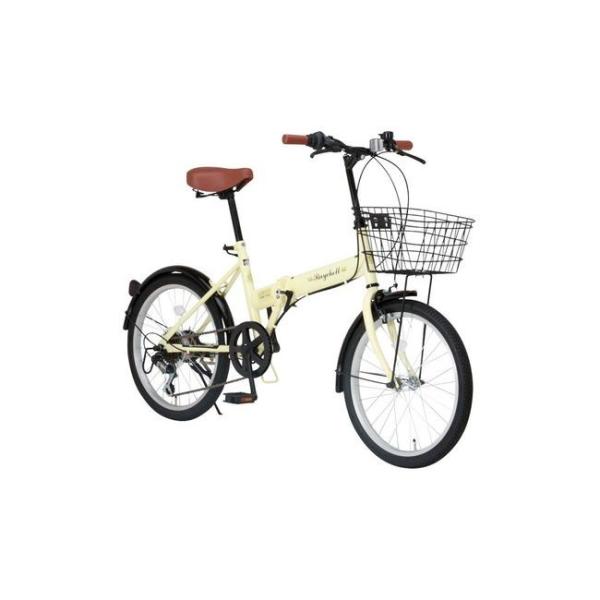 即日発送新品折りたたみ自転車Raychell レイチェル　FB-206R シマノ オオトモ 折りたたみ自転車 20インチ カゴ付き シマノ6段変速