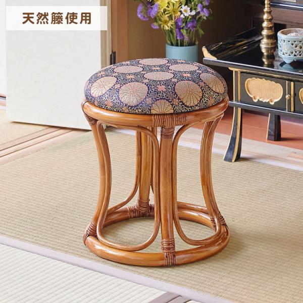 法事 スツール 仏間 仏具 上品 椅子 和室 グリーン BC-115 N01 仏前用 座椅子 椅子 チェア 和室 法事 菊柄 仏壇 仏間 仏前 金襴
