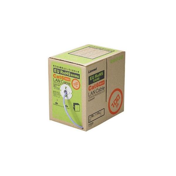 ELECOM EU RoHSwߏ CAT6Ή LANP[u 100m/[(u[) ( LD-CT6/BU100/RS )(P[u/RlN^)