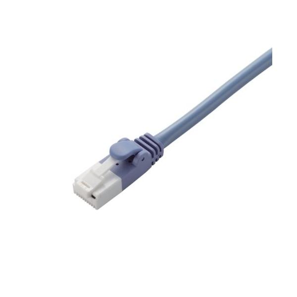ELECOM �G���R�� EU RoHS�w�ߏ��� �c���܂�h�~�N���X�P�[�u�� Cat5E /1.0m/�u���[ LD-CTXT/BU10