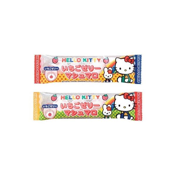 [Release date: May 23, 2023]【商品説明】ハローキティーの４粒入りいちごマシュマロです。いちご果汁を使用した甘酸っぱいゼリー入りです。●原材料(アレルギー表記含む)水あめ（国内製造）、砂糖、麦芽糖、ぶどう糖、ゼラチ...