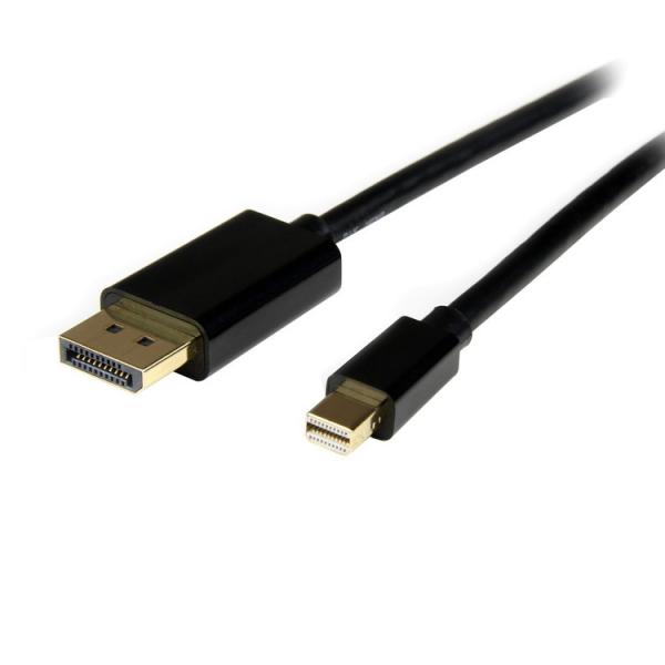 STARTECH.COM LTD MDP2DPMM3M Mini DisplayPort - DisplayPort 1.2 ϊP[u 3m ubN 1x ~jfBXvC|[g mini DP IX - 1x s