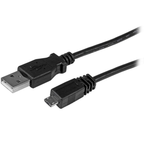 STARTECH.COM LTD UUSBHAUB1M 1m Micro USB2.0 ϊP[uA_v^ USB A IX - USB }CN-B IX High Speed USB2.0Ή s