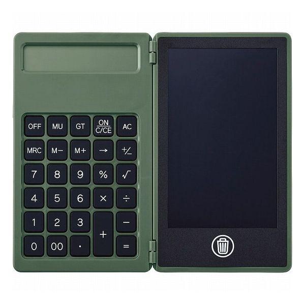 [Release date: December 25, 2024]人気の電子メモに便利な電卓がセット。折りたたんで持ち運べるため傷みにくいです 原産国:中国 商品内容:専用タッチペン×1 ボタン電池×2(モニター用)