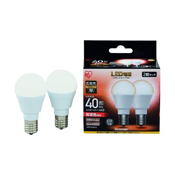 IRIS LED�d��2�Z�b�g E17�L�z���^�C�v 40�`���� �d���F LDA4LGE174T52P