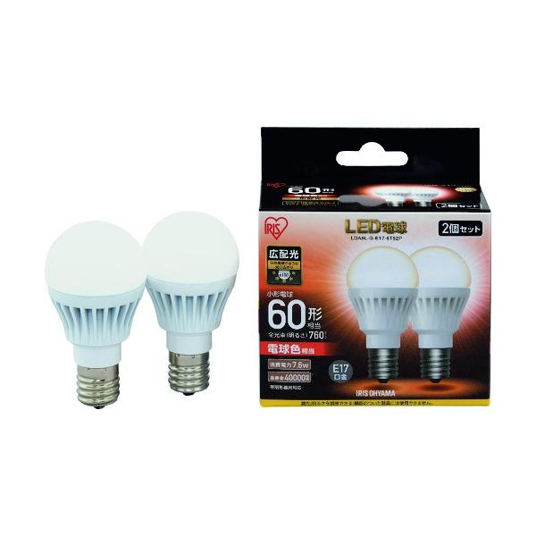 IRIS LED�d��2�Z�b�g E17�L�z���^�C�v 60�`���� �d���F LDA8LGE176T52P