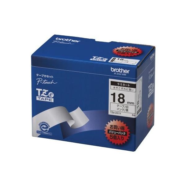 �u���U�[�H�� TZe�e�[�v ���~�l�[�g�e�[�v ���n/���� 18mm 5�{�p�b�N TZe-241V TZE-241V