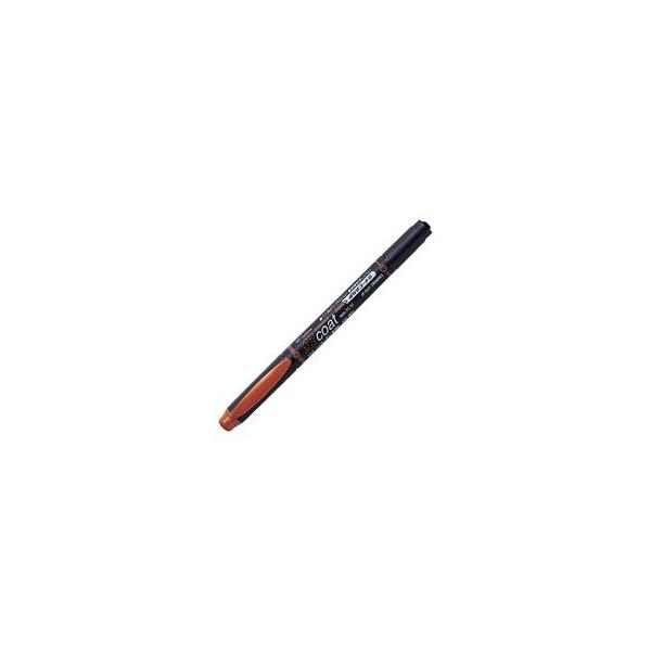 (業務用30セット) トンボ鉛筆 蛍光マーカー/蛍コート 〔太字・細字/茶〕 ツインタイプ WA-TC31
