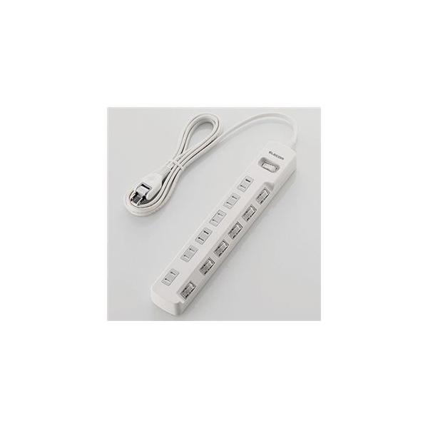 (�܂Ƃ�) �G���R�� �ꊇ���ʃX�C�b�`�t ���K�[�h�^�b�v 2P�E6�� �z���C�g 2.5m T-K8A-2625WH 1�� �k×2�Z�b�g�l ����s��