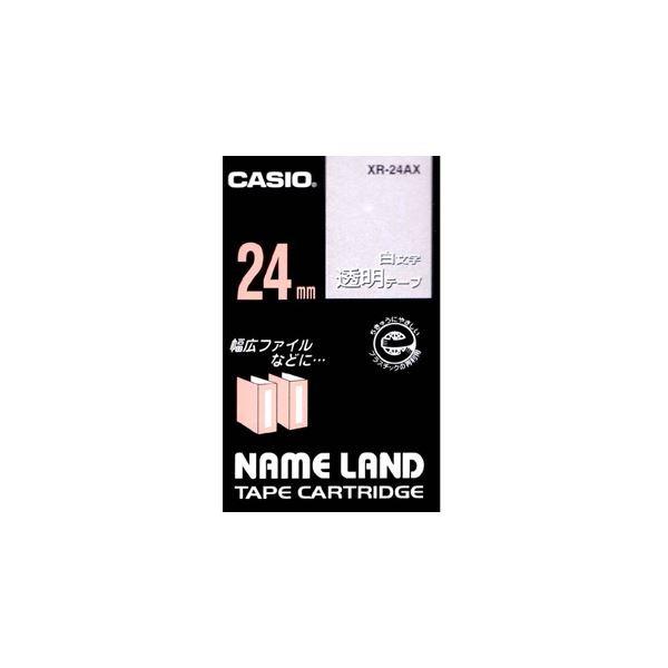 �i�܂Ƃ߁j �J�V�I CASIO �l�[�������h NAME LAND �X�^���_�[�h�e�[�v 24mm×8m �����^������ XR-24AX 1�� �k×4�Z�b�g�l ����s��