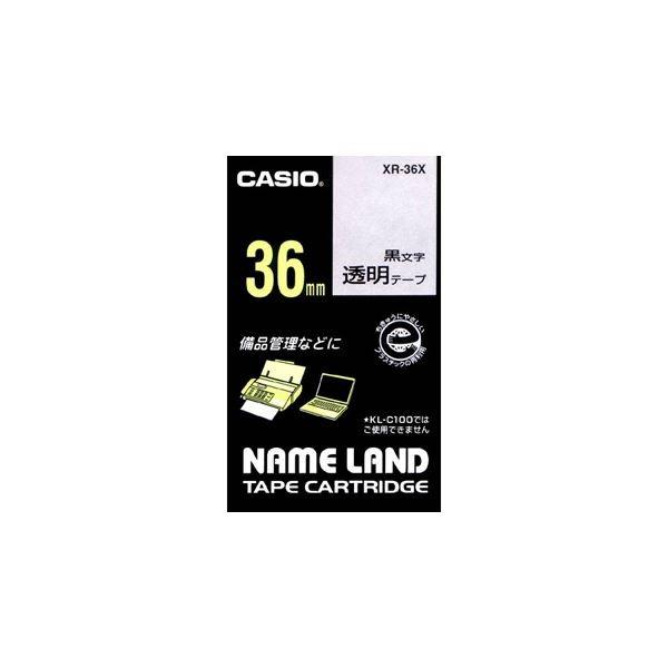 �i�܂Ƃ߁j �J�V�I CASIO �l�[�������h NAME LAND �X�^���_�[�h�e�[�v 36mm×8m �����^������ XR-36X 1�� �k×2�Z�b�g�l ����s��