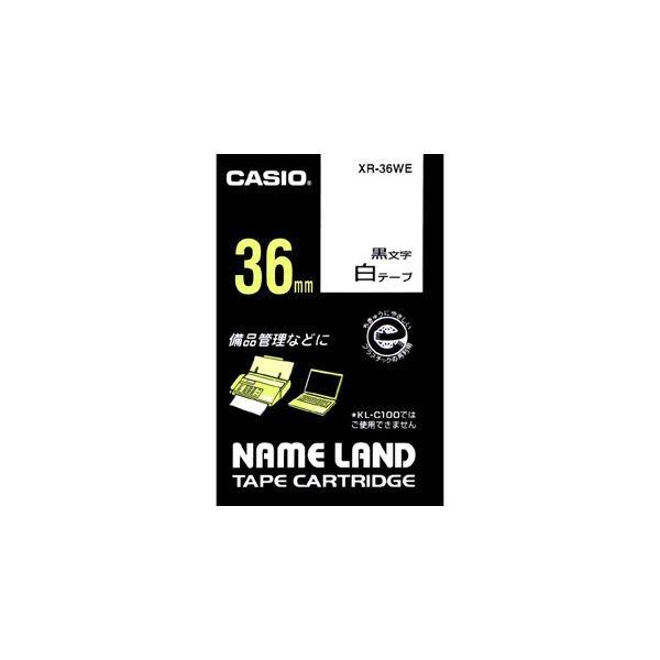 �i�܂Ƃ߁j �J�V�I CASIO �l�[�������h NAME LAND �X�^���_�[�h�e�[�v 36mm×8m ���^������ XR-36WE 1�� �k×2�Z�b�g�l ����s��