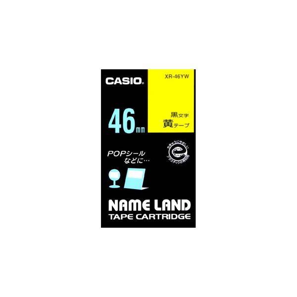 �i�܂Ƃ߁j �J�V�I CASIO �l�[�������h NAME LAND �X�^���_�[�h�e�[�v 46mm×6m ���^������ XR-46YW 1�� �k×2�Z�b�g�l ����s��