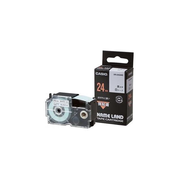 i܂Ƃ߁j JVI CASIO l[h NAME LAND Se[v 24mm×5.5m ^ XR-24GWE 1 k×4Zbgl s