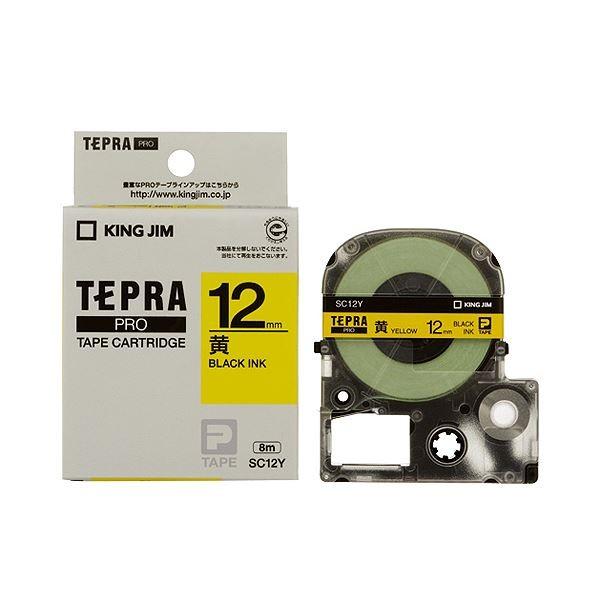 �i�܂Ƃ߁j �L���O�W�� �e�v�� PRO �e�[�v�J�[�g���b�W �p�X�e�� 12mm ���^������ SC12Y 1�� �k×5�Z�b�g�l ����s��