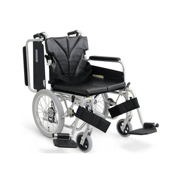 アルミフレーム自走用車椅子（簡易モジュール） KA820-38・40・42ELB-SL カワムラサイクルlt;br  gt;介護用品 自走式車いす 車イス 歩行補助